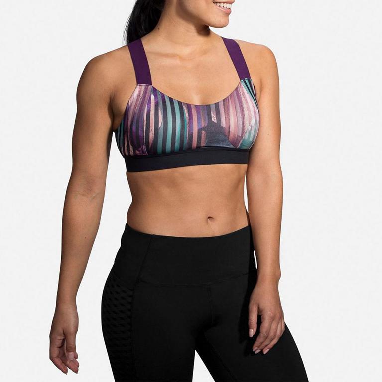 Brooks Hot Sports Womens Running Bra - Multicolor - Indonesia (RAGK-49871)